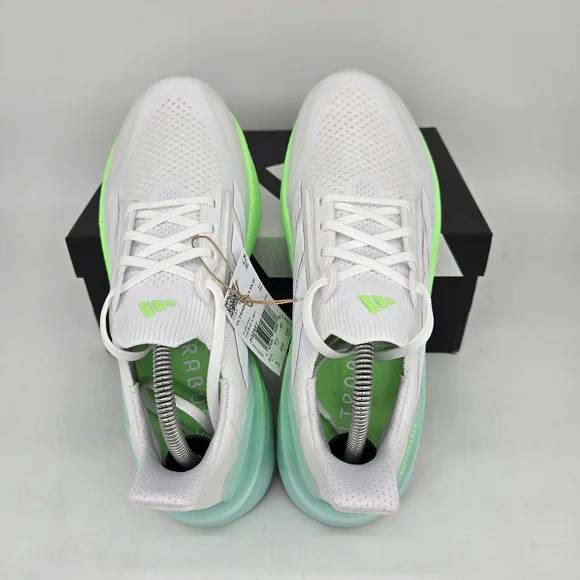 New Adidas UltraBoost 5X White Lime Burst JQ2927 Women's Running Shoes Size 7 - Picture 5 of 8